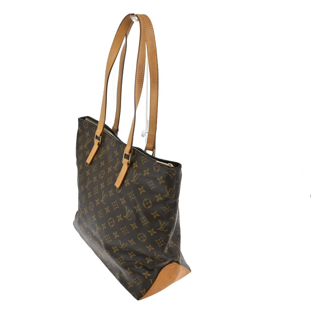 LOUIS VUITTON Cabas Mezzo Shoulder Bag Monogram Leather Brown M51151 97TA323