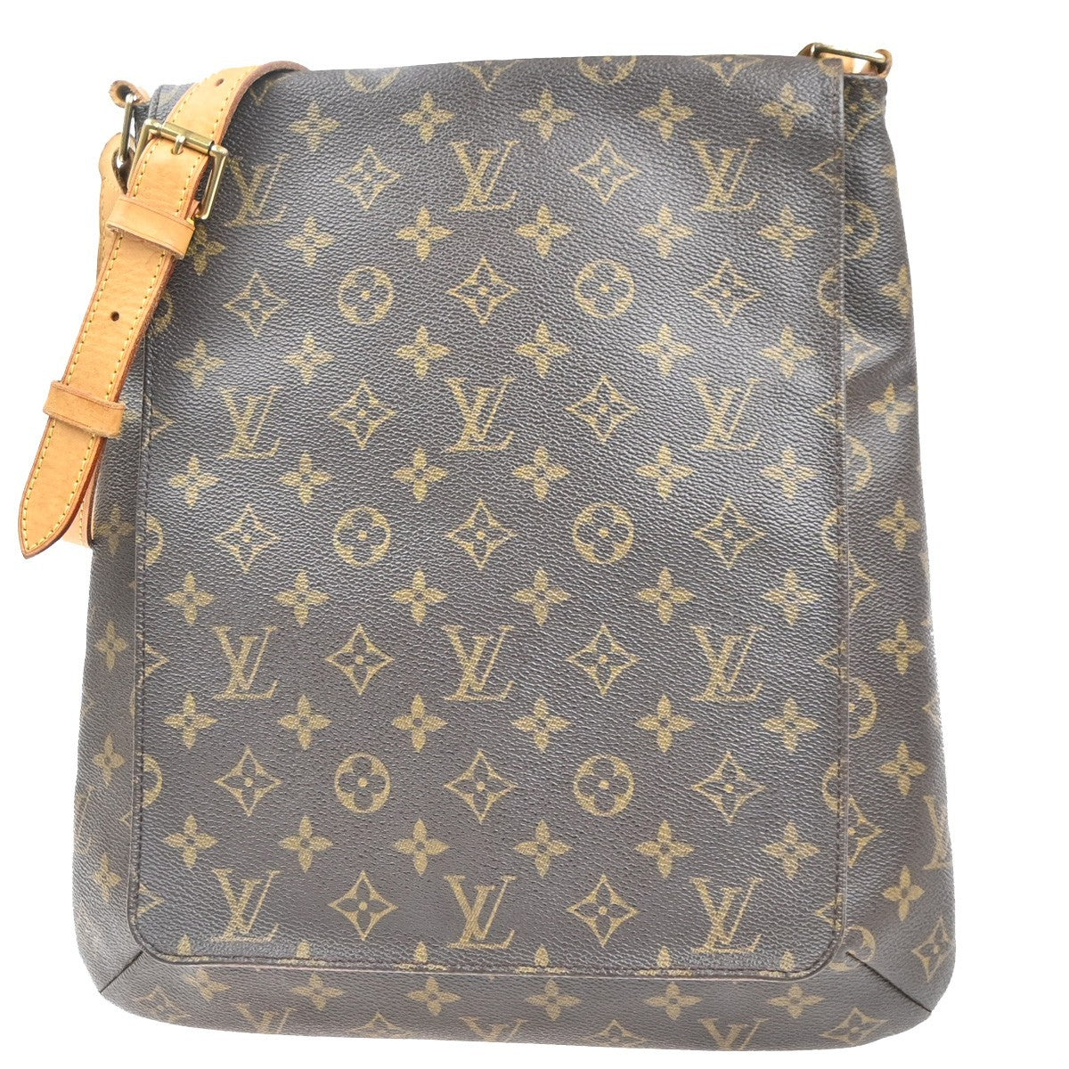 LOUIS VUITTON Musette Shoulder Bag Monogram Leather Brown France M51256 70KC720