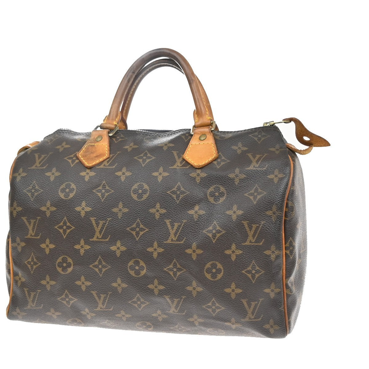 LOUIS VUITTON Speedy 30 Travel Hand Bag Monogram Leather Brown M41526 18YJ216