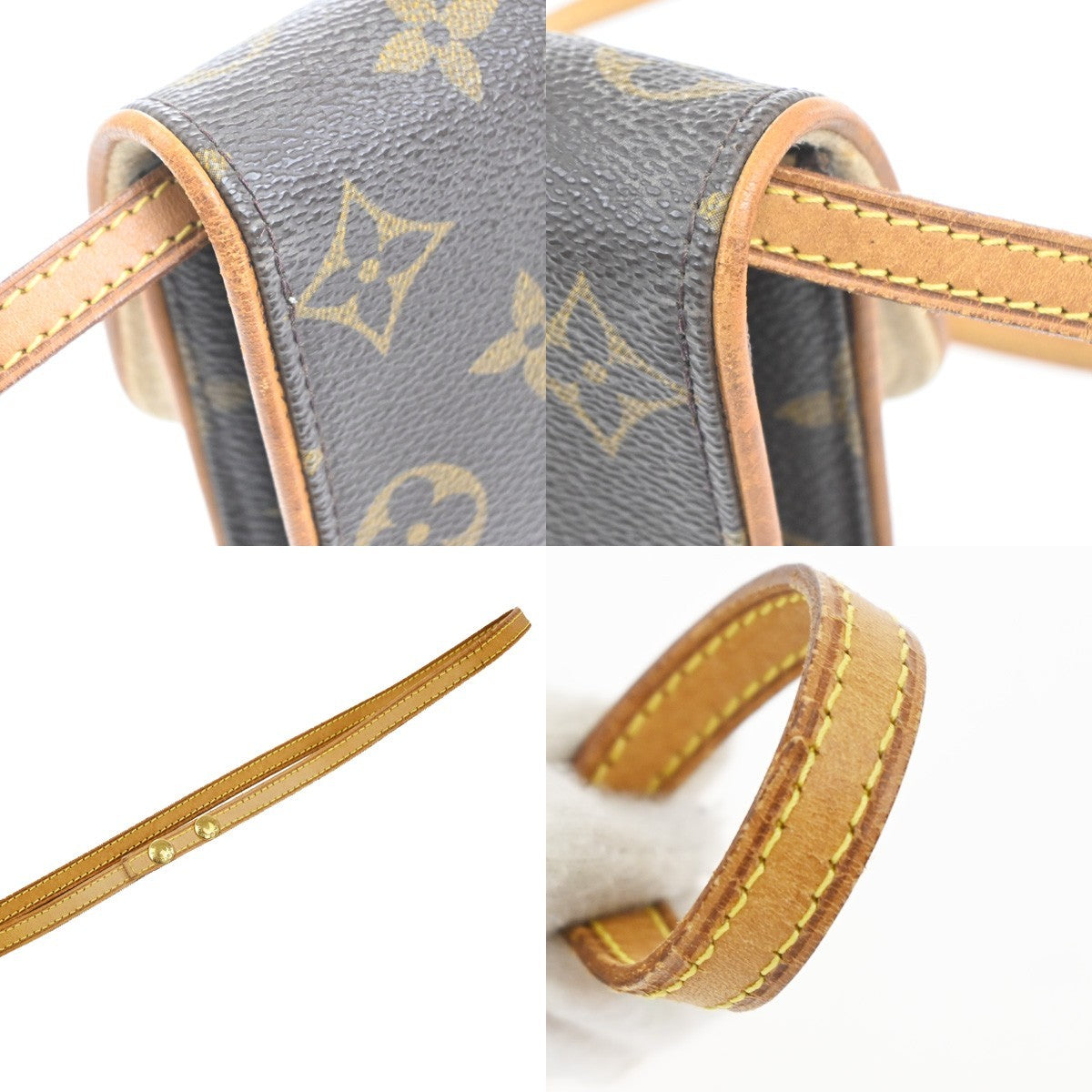 LOUIS VUITTON Pochette Twin PM 2Way Shoulder Clutch Bag Monogram M51854 34MA519