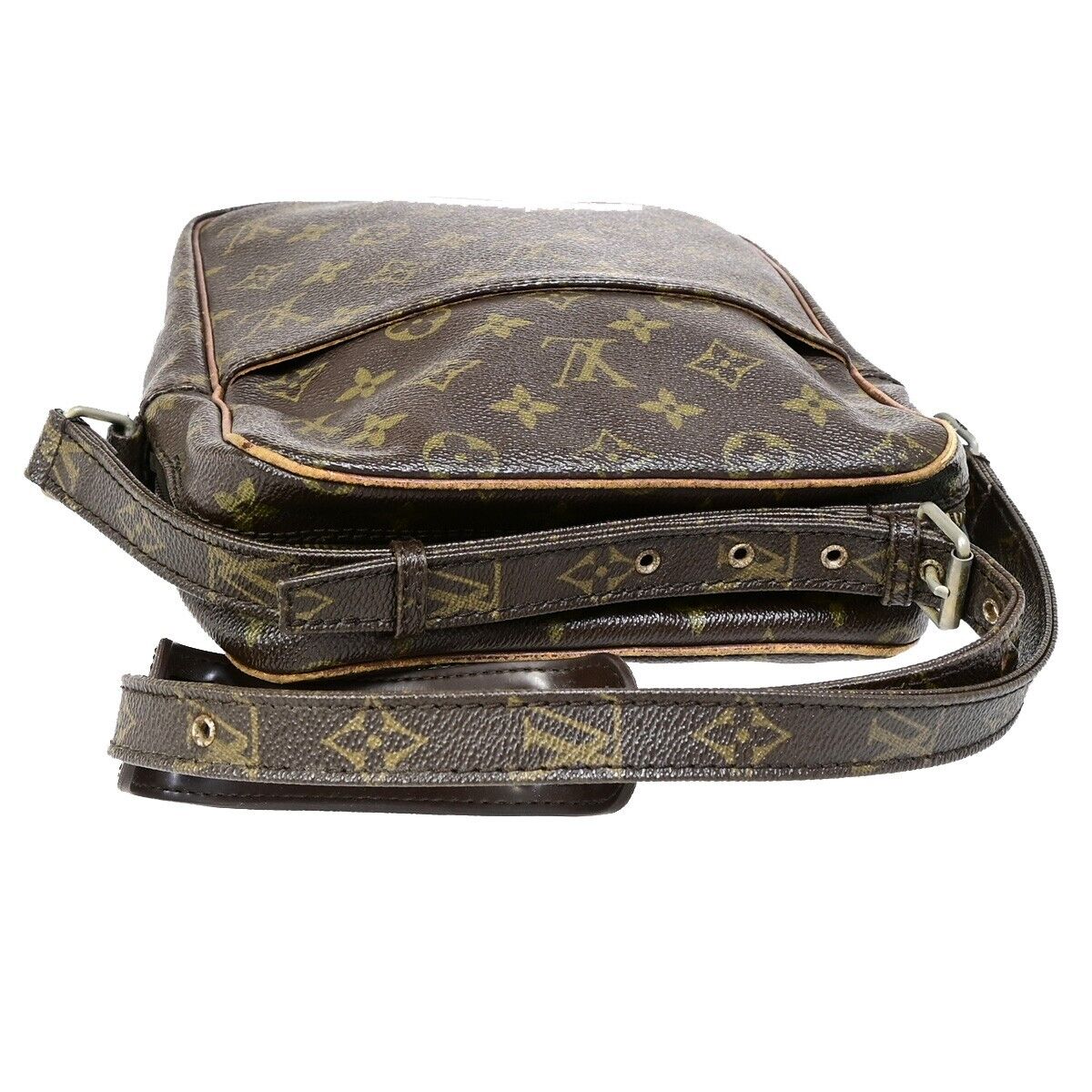 LOUIS VUITTON Petit Marceau Shoulder Bag Monogram Leather Brown M40264 04EB431