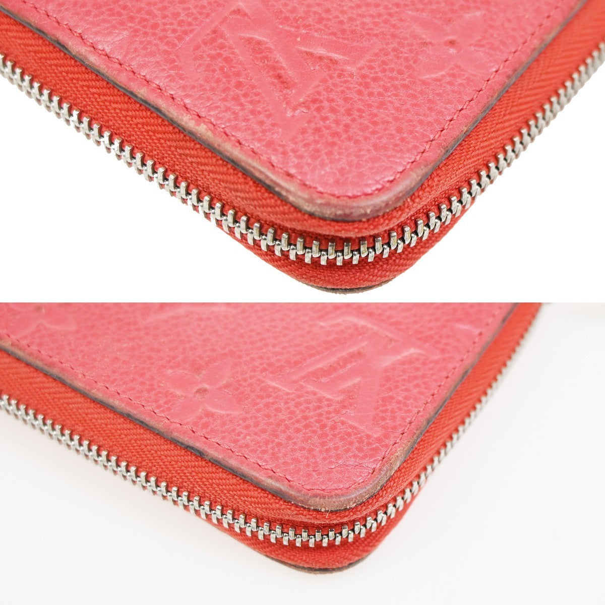 LOUIS VUITTON Zippy Wallet Long Wallet Monogram Empreinte Red M61865 66KC311