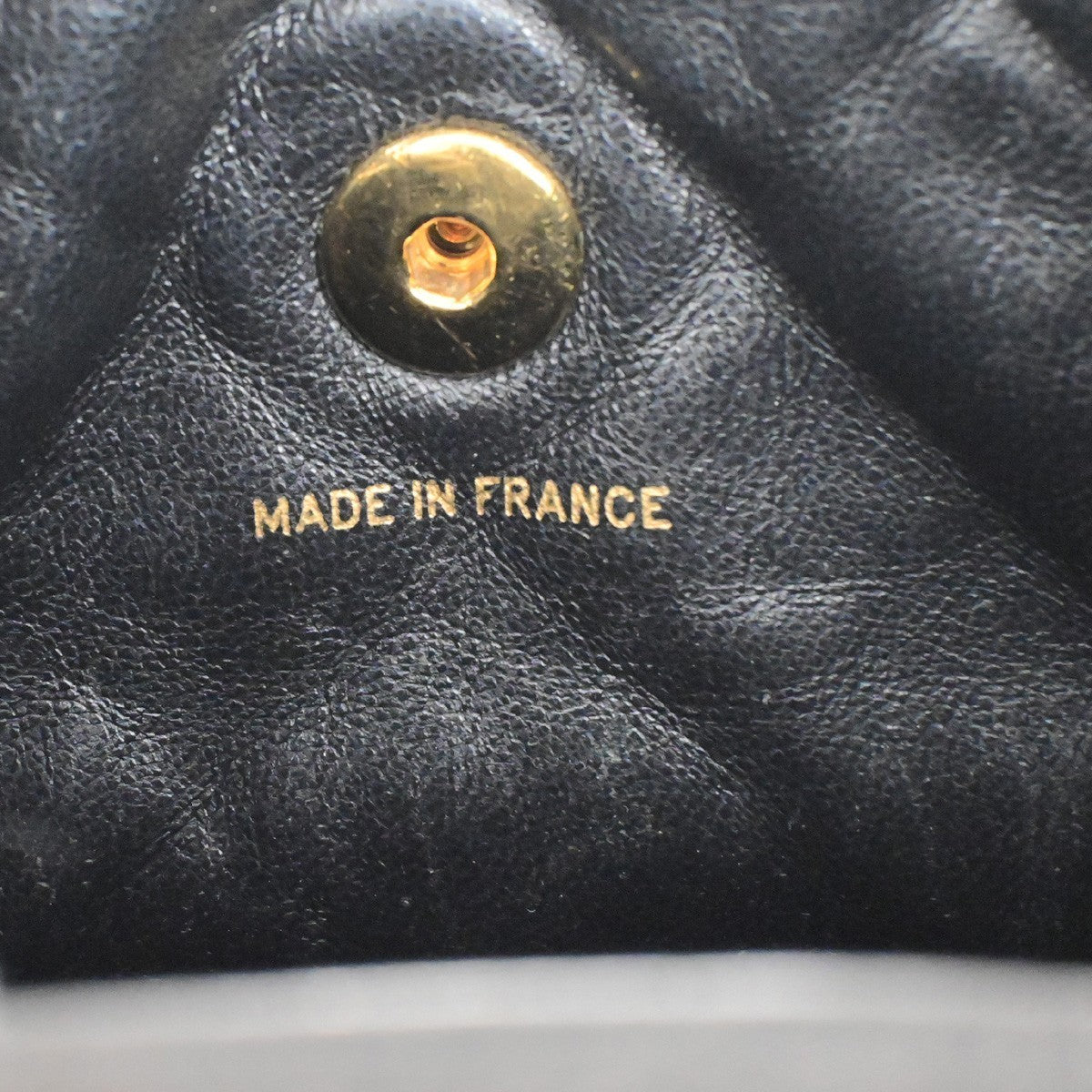 CHANEL CC Logo Matelasse Chain Backpack Bag Leather Black GHW France 317RK756