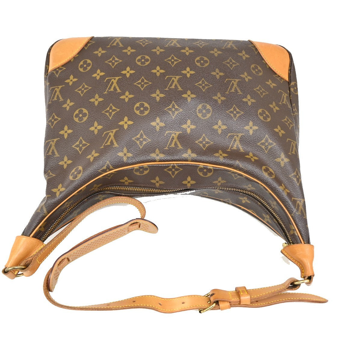 LOUIS VUITTON Boulogne 35 Shoulder Bag Monogram Leather Brown M51260 76KB633