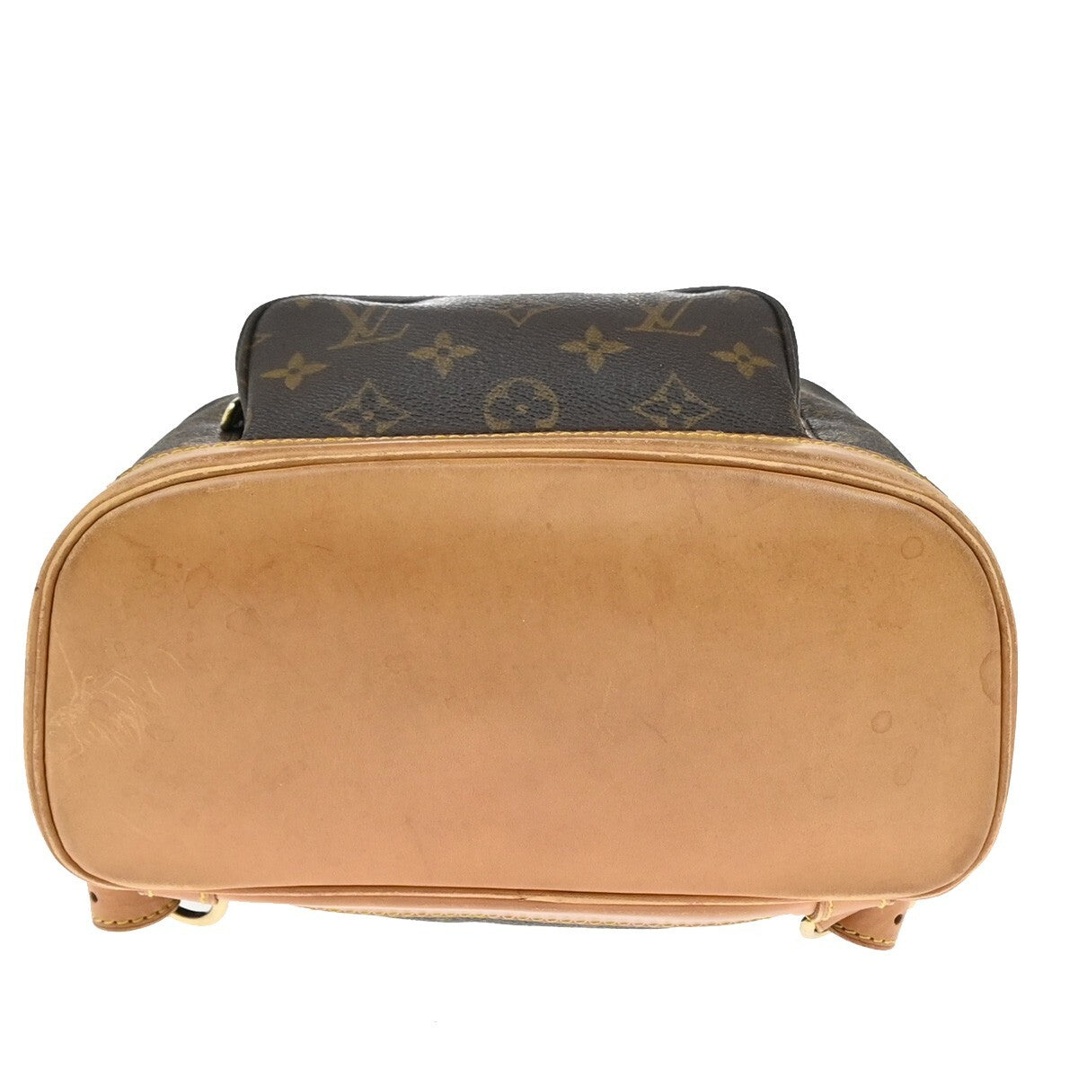 LOUIS VUITTON Montsouris MM Backpack Bag Monogram Leather Brown M51136 97EE233