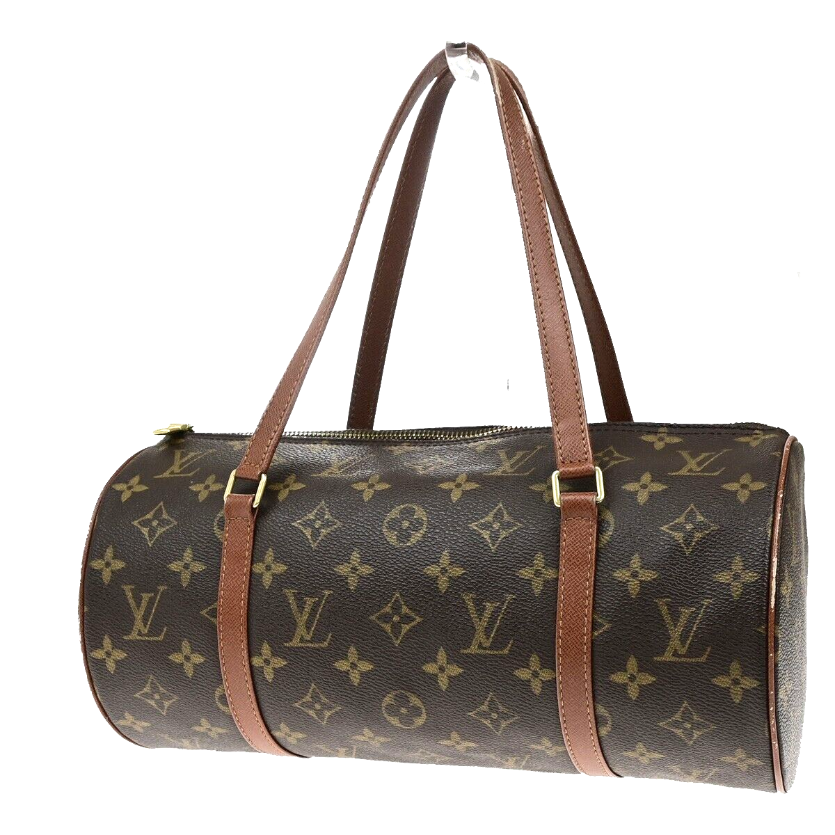 LOUIS VUITTON Logo PAPILLON 30 Hand Bag Monogram Leather Brown M51365 39YH075