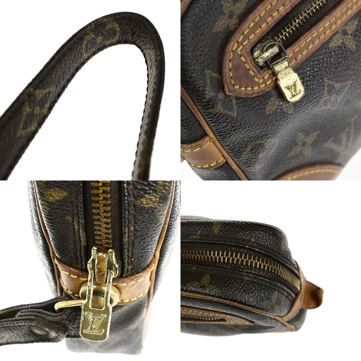 LOUIS VUITTON Marly Dragonne GM Clutch Hand Bag Monogram Brown M51825 66YG507
