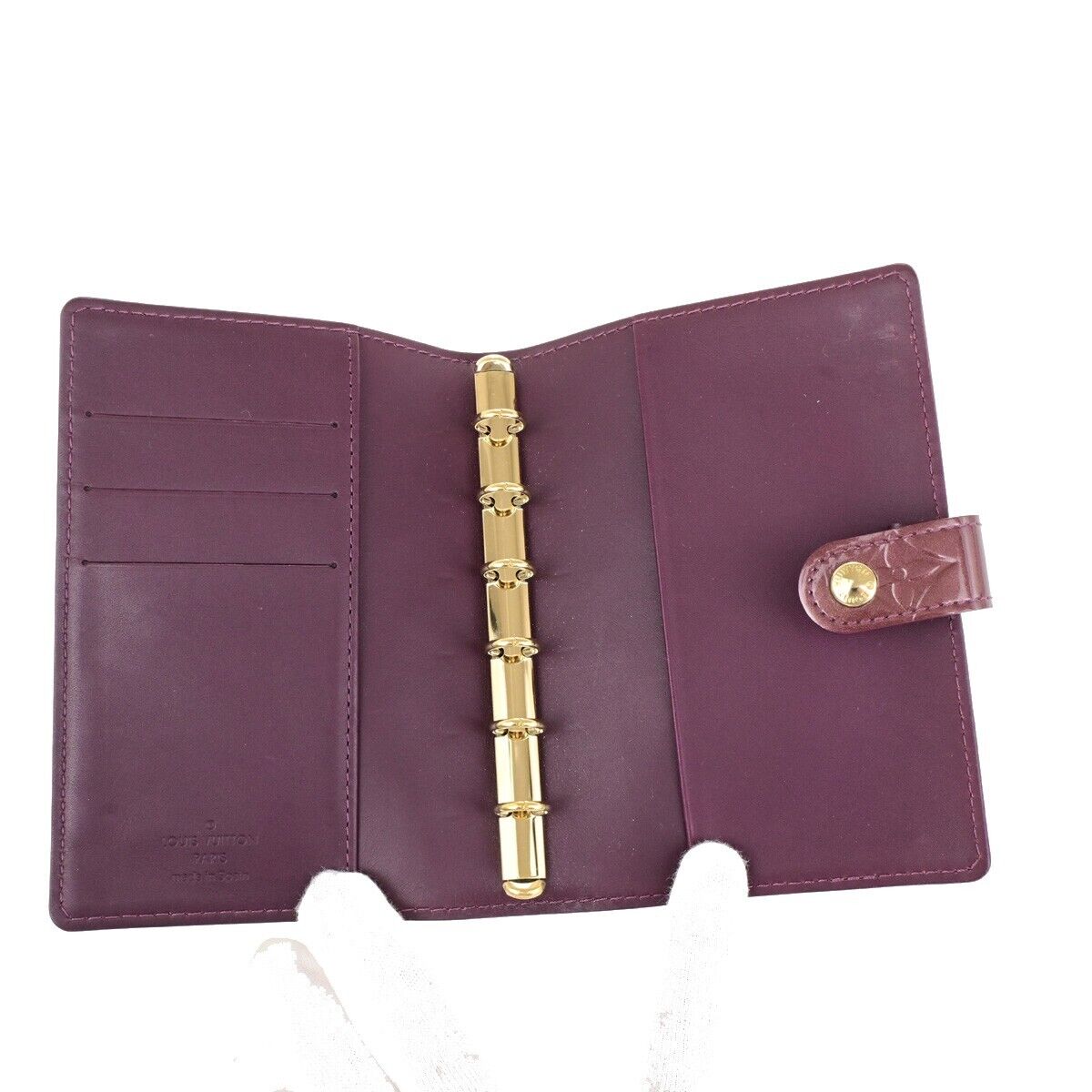 LOUIS VUITTON Agenda PM Day Planner Cover Monogram Vernis PE R21050 60FB243