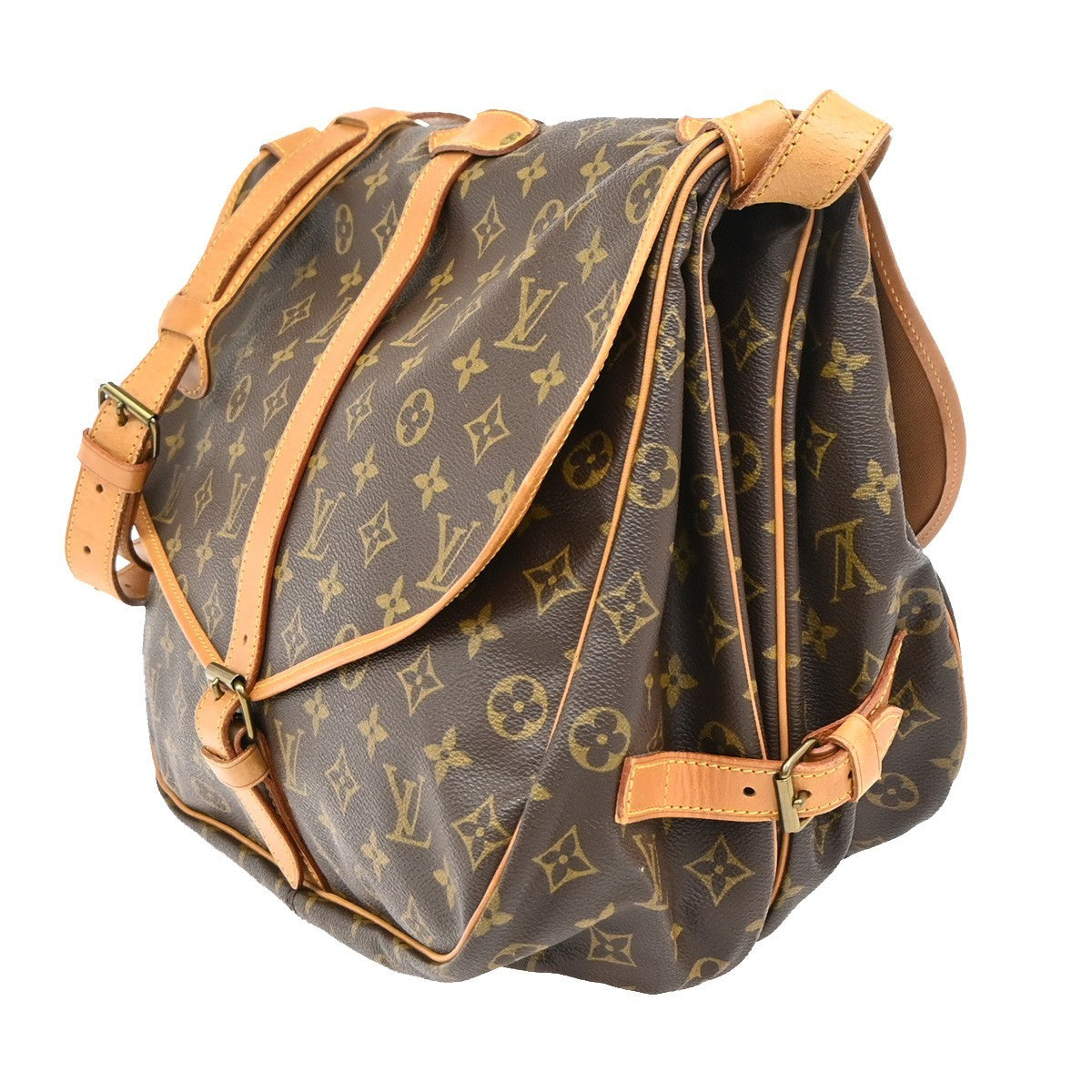 LOUIS VUITTON Saumur 35 Shoulder Bag Monogram Leather BN France M42254 15TA710