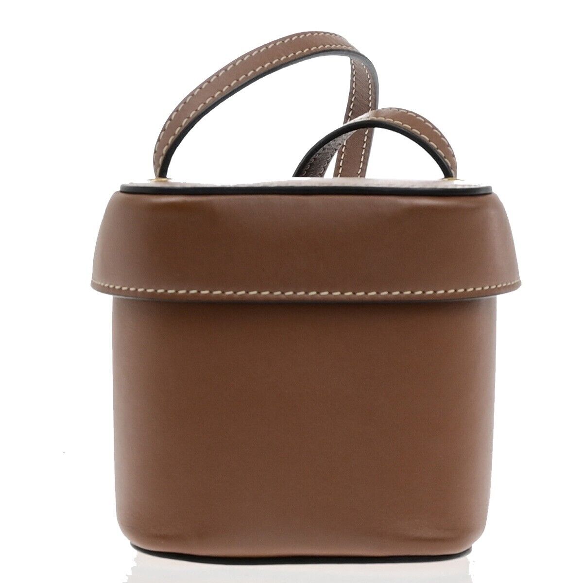 CELINE Logo Cuir Triomphe Small Box Shoulder Bag Leather Brown Italy 665RK901