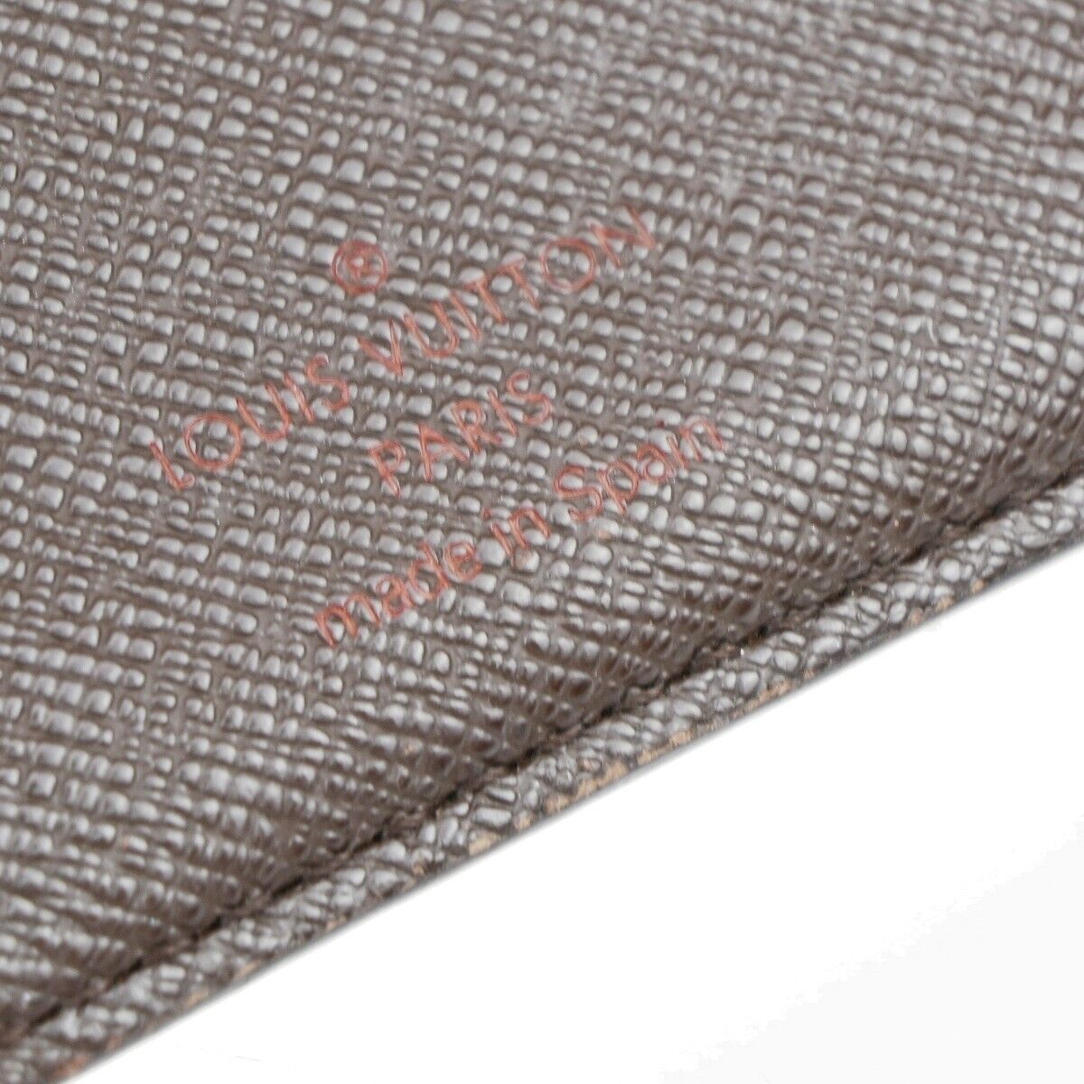 LOUIS VUITTON 3 Set Bifold Wallet Damier Azur Ebene Leather White Brown 38KA236