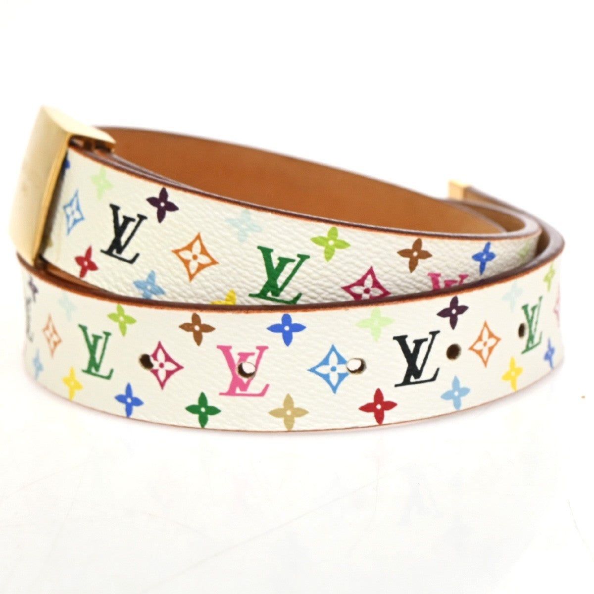 LOUIS VUITTON Ceinture Carre Belt 90/36 Monogram Multi Leather  M9270U 84AA203
