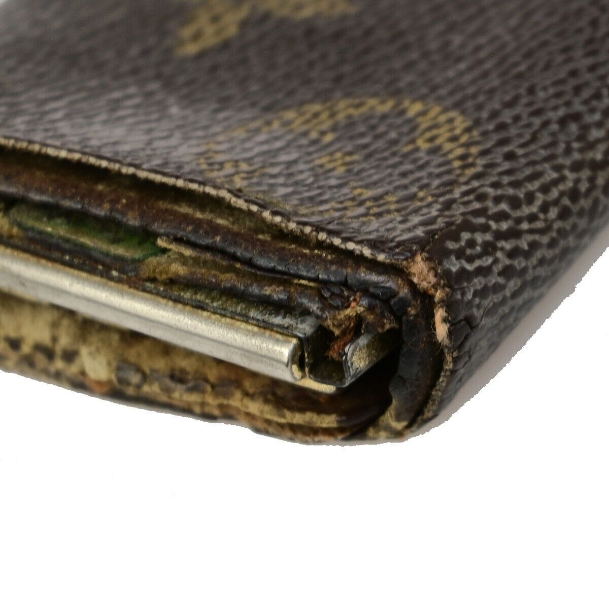 LOUIS VUITTON 3 Set Wallet 6Hooks Key Case Monogram Leather Brown 66KA496