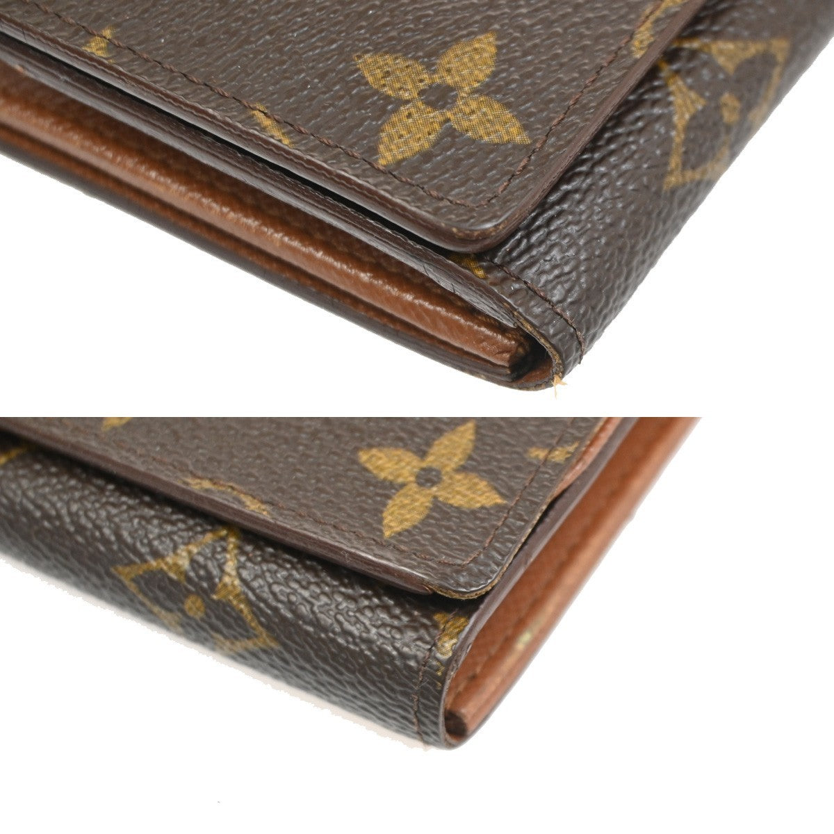 LOUIS VUITTON Porte Monnaie Billets Tresor Wallet Monogram Brown M61730 01KC302