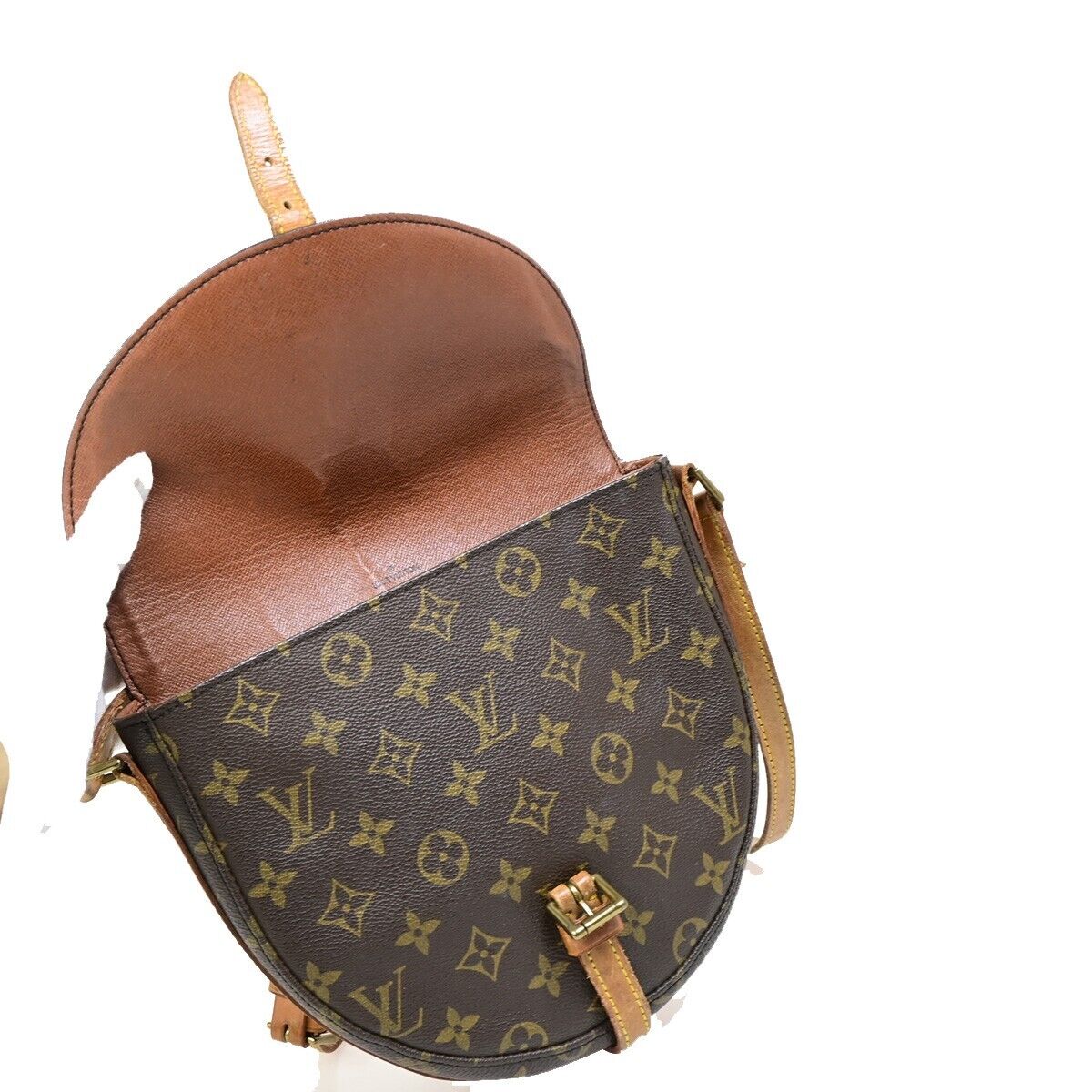 LOUIS VUITTONI Chantilly MM Shoulder Bag Monogram Leather Brown M51233 32FA606