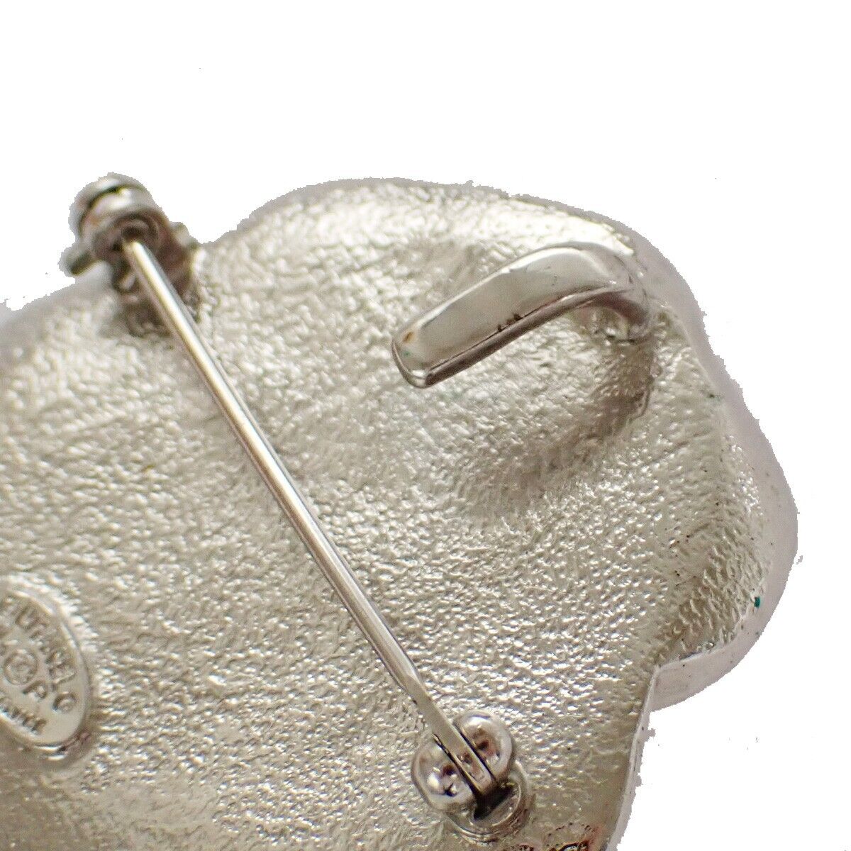 CHANEL 2 Set Earrings Brooch Rhinestone Camellia Clover 04P Clip-On SHW 16LC298