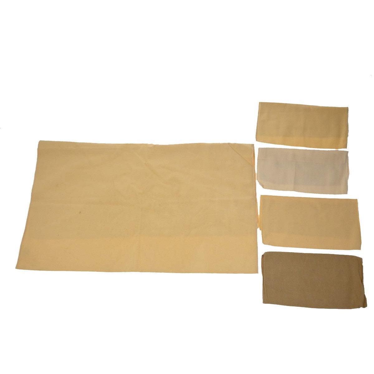 LOUIS VUITTON Logo 10 Set Drawstring Dust Bag Canvas Cotton Beige Brown 09YH868