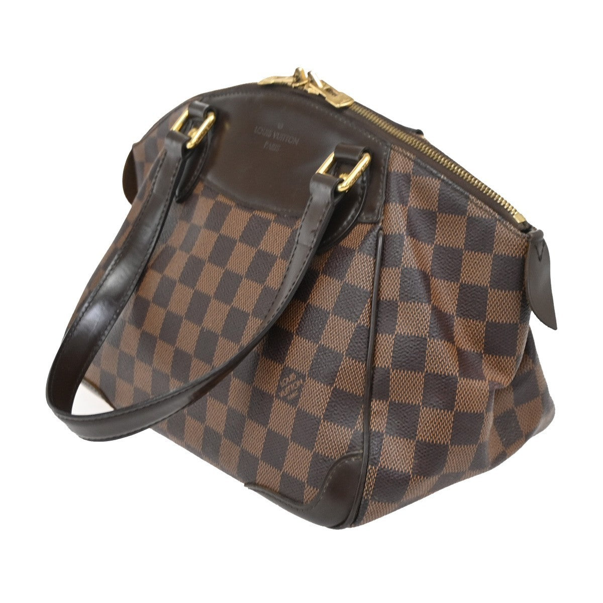 LOUIS VUITTON Verona PM Shoulder Bag Damie Ebene Leather Brown N41117 17KB791