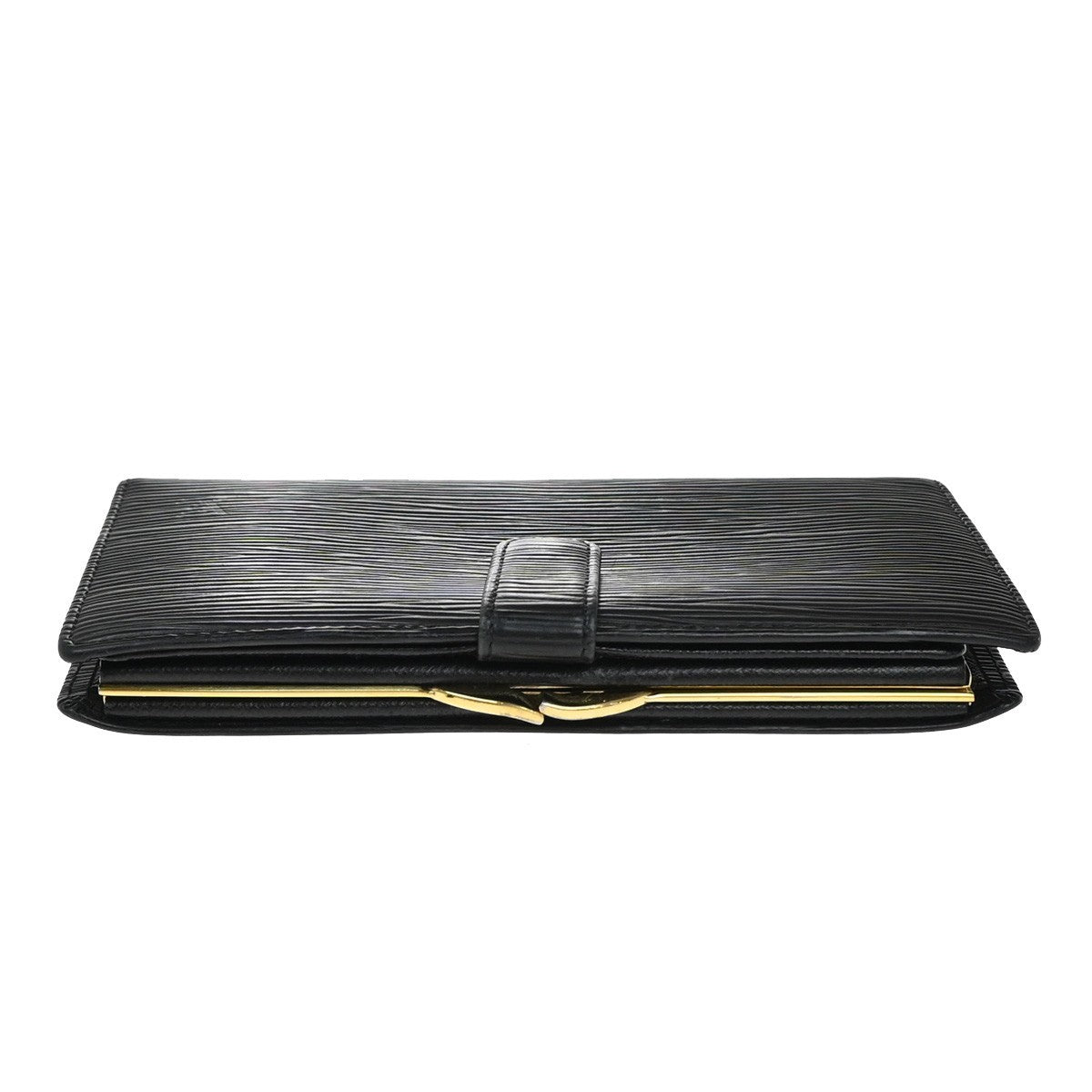 LOUIS VUITTON Continental Viennois Long Bifold Wallet Epi Black M63252 05KP381