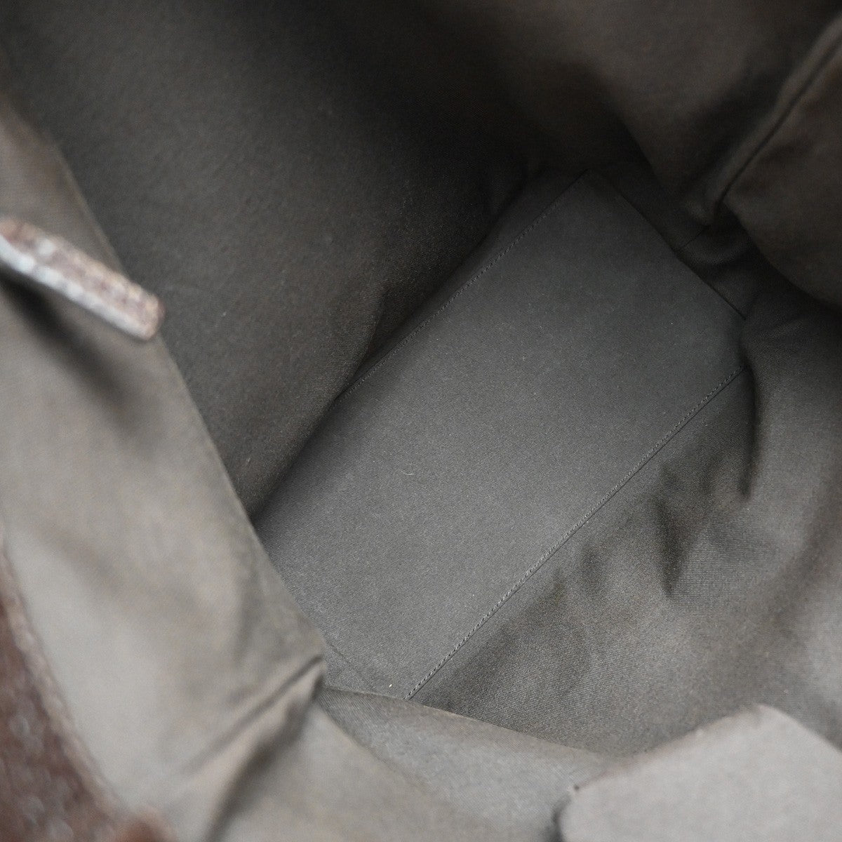 GUCCI Logo GG Pattern Shoulder Bag Canvas Leather Brown Silver Italy 61KB384