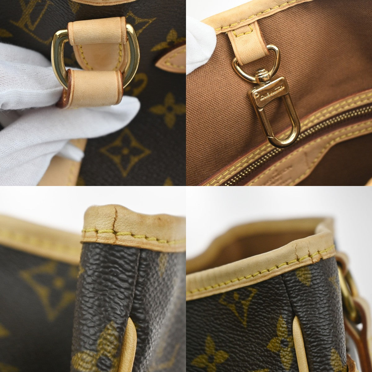 LOUIS VUITTON Batignolles Vertical Shoulder Bag Monogram Brown M51153 93KC656