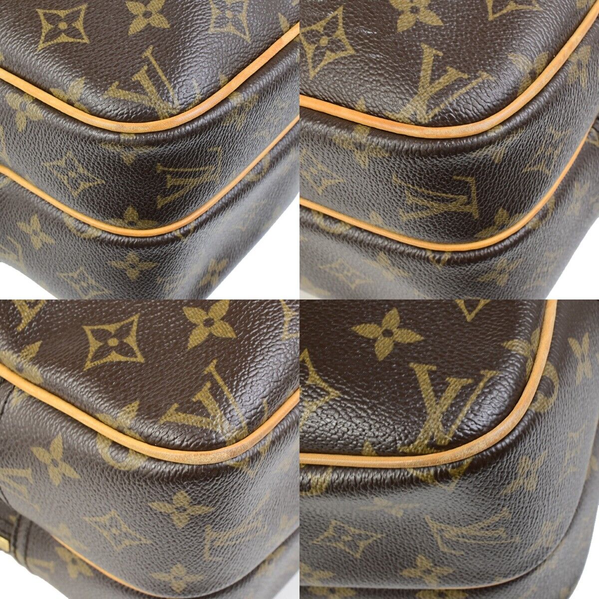 LOUIS VUITTON Reporter PM Crossbody Shoulder Bag Monogram Leather M45254 73FB274