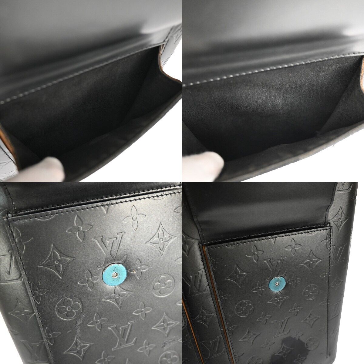 LOUIS VUITTON Willwood Shoulder Bag Monogram mat Leather Black M55105 88YD699