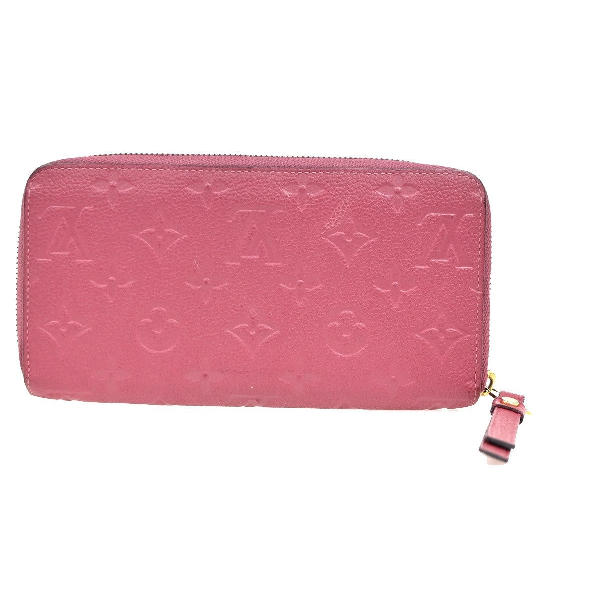 LOUIS VUITTON Zippy Long Wallet Monogram Empreinte Pink France M60549 34KD080