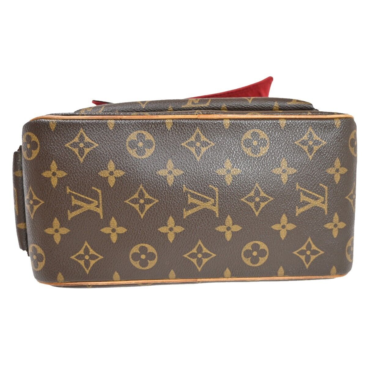 LOUIS VUITTON LV Excentri Cite Hand Bag Monogram Leather Brown M51161 72EA840