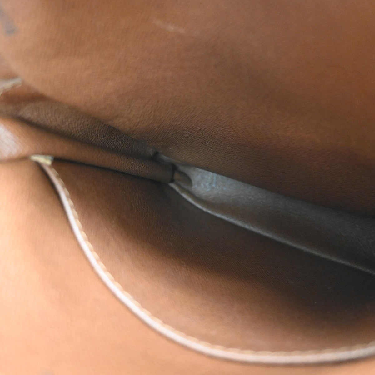 LOUIS VUITTON Danube Shoulder Bag Monogram Leather Brown France M45266 69SA146