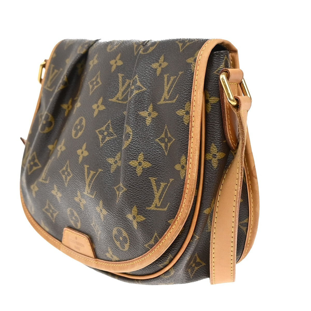 LOUIS VUITTON Menilmontant PM Shoulder Bag Monogram Leather BN M40474 50EE215