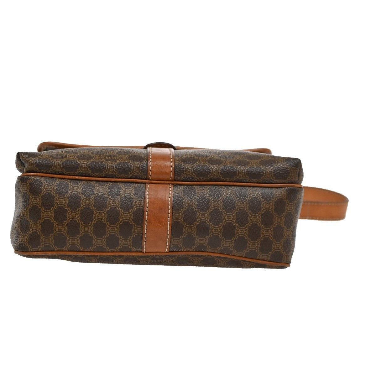 CELINE Logo Gancio Macadam Crossbody Shoulder Bag PVC Leather BN Italy 30DA241