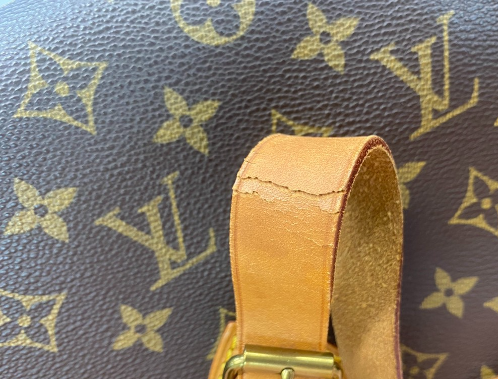 LOUIS VUITTON Cartouchiere MM Shoulder Bag Monogram Leather Brown M51253 84KC821