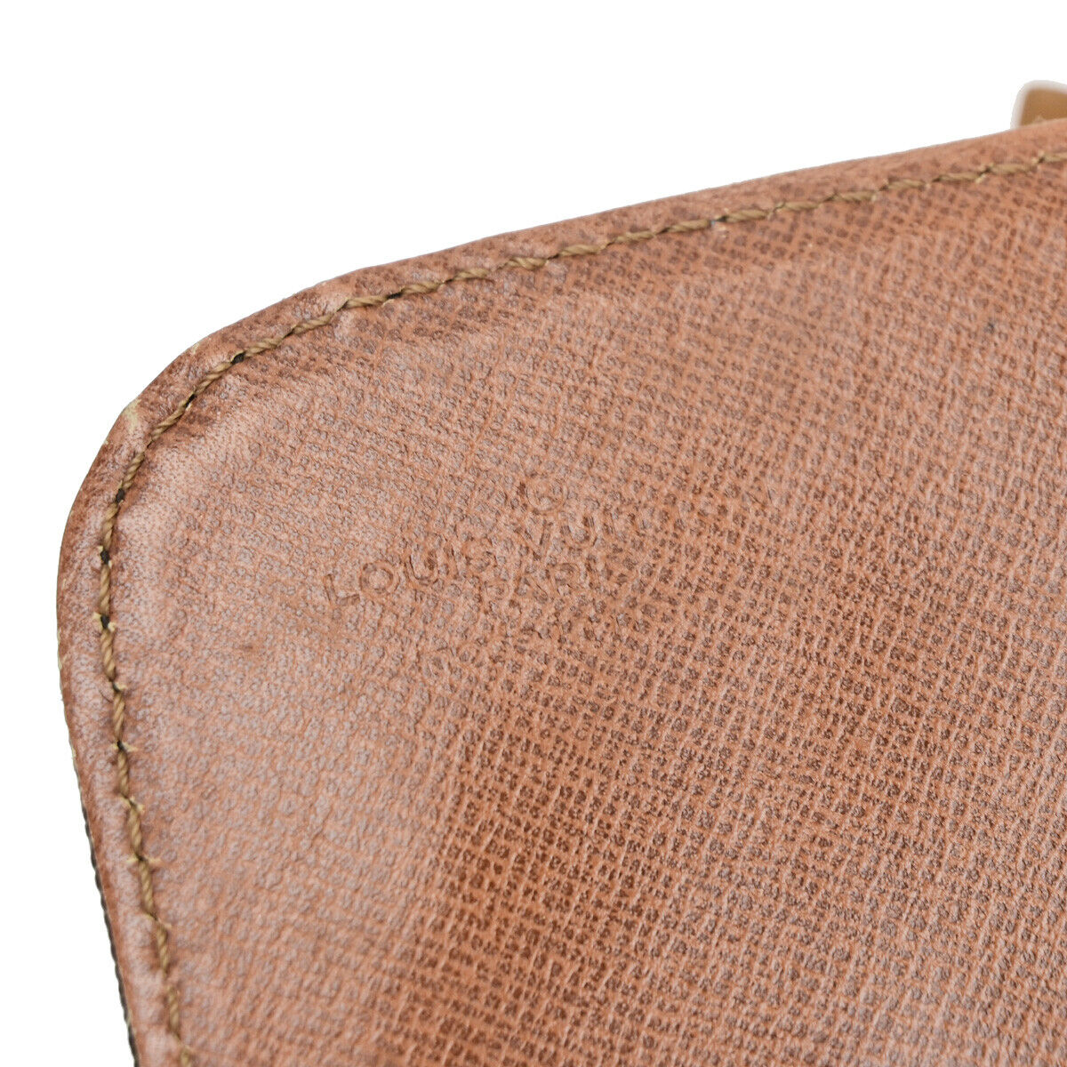LOUIS VUITTON Cartouchiere MM Shoulder Bag Monogram Leather Brown M51253 32YF045