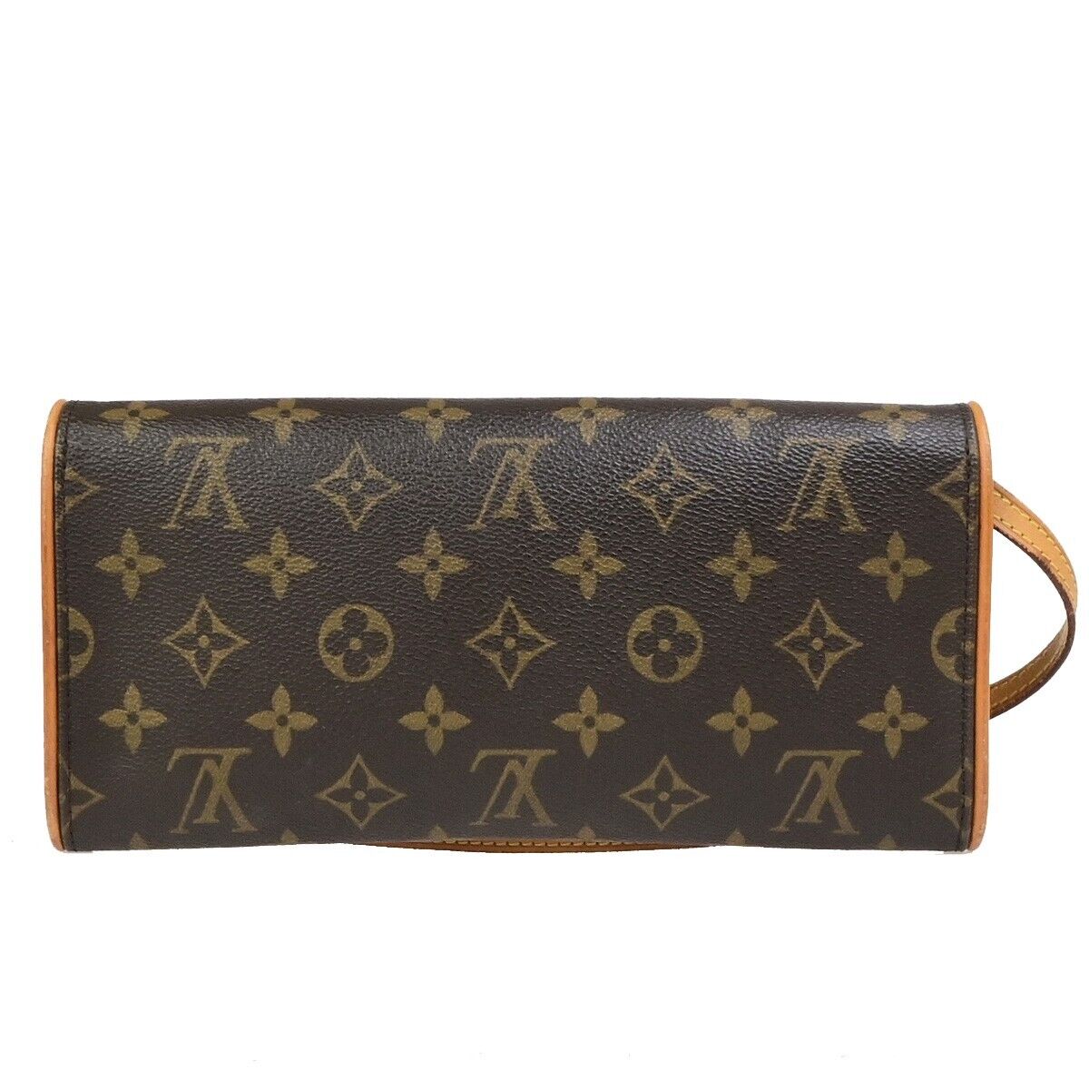 LOUIS VUITTON Pochette Twin GM 2Way Shoulder Bag Monogram Brown M51852 80ED239