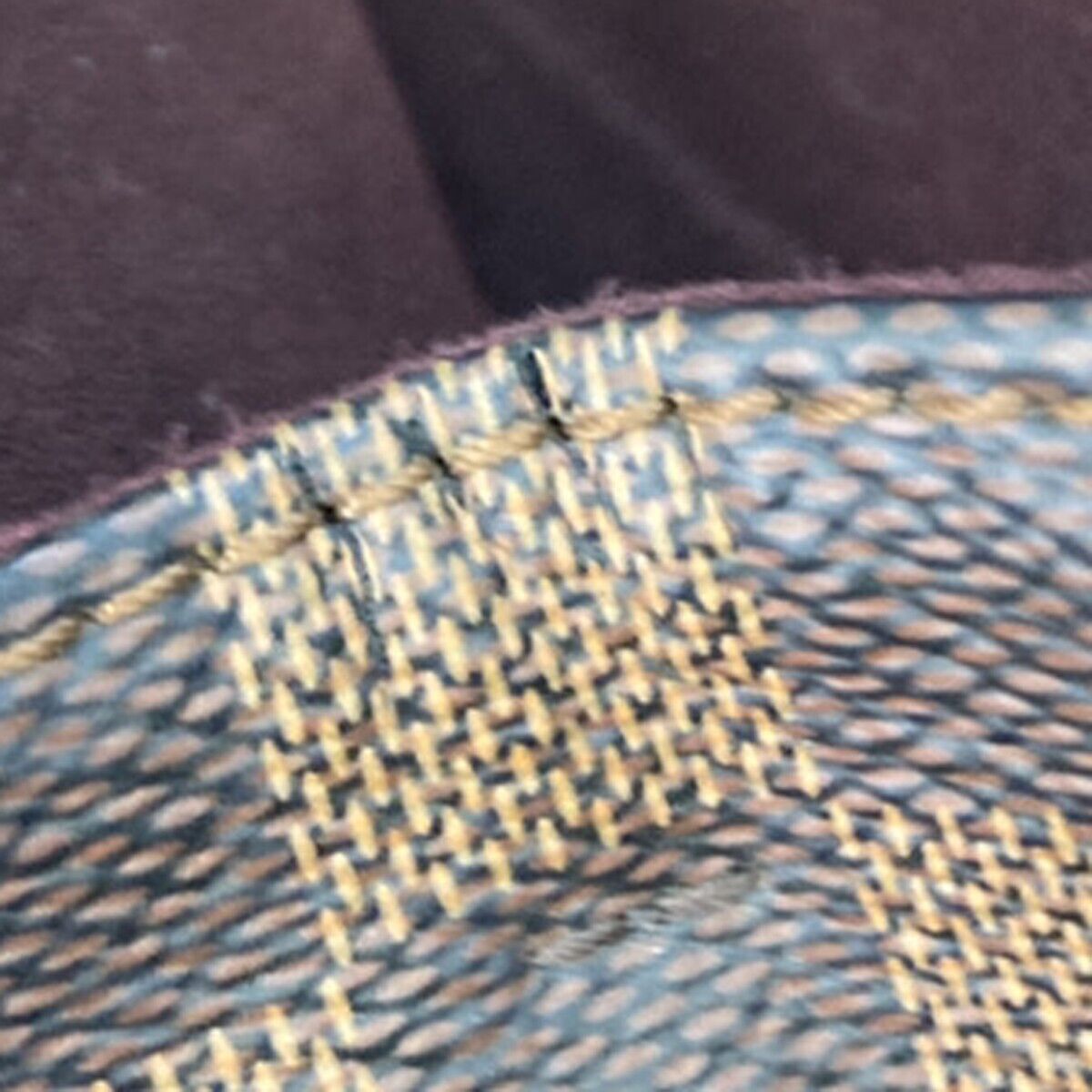 LOUIS VUITLOUIS LV Logo Greenwich Hand Bag Damier Leather Brown N41337 79ED031