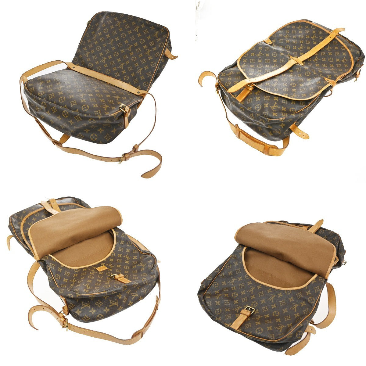 LOUIS VUITTON Saumur 35 Shoulder Bag Monogram Leather BN France M42254 18CA796