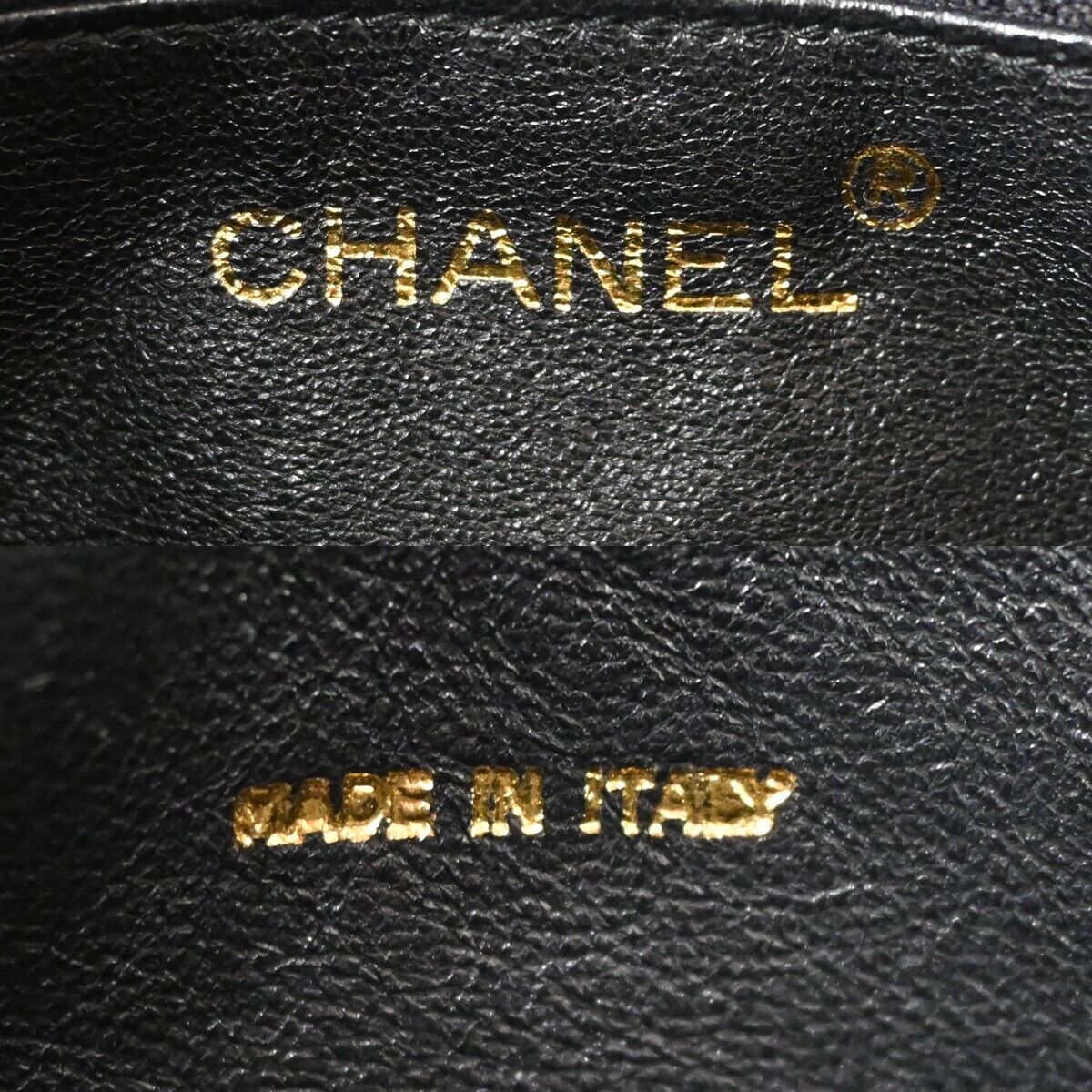 CHANEL CC Matelasse Fringe Chain Shoulder Bag Leather Black GHW Vintage 342RH983