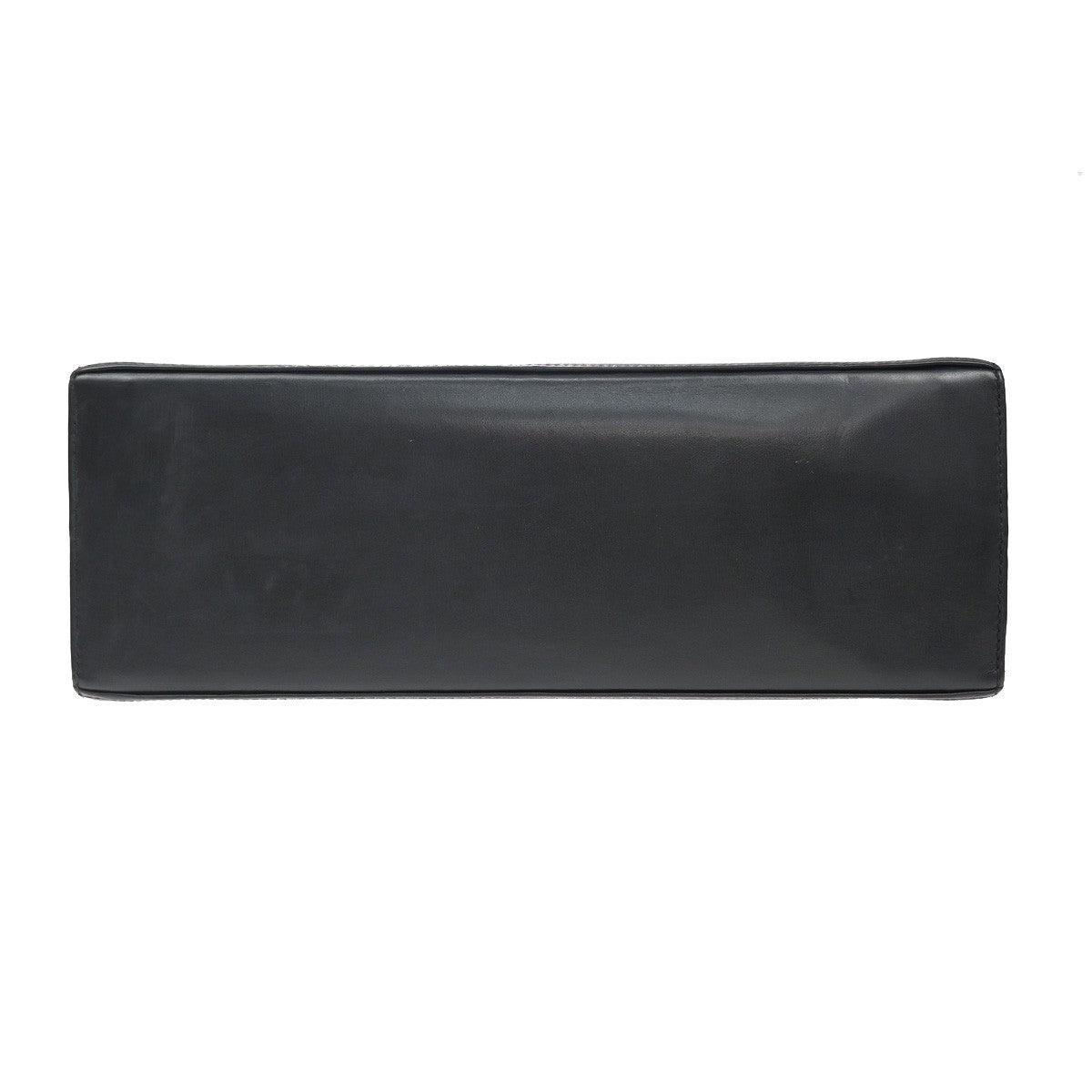 SALVATORE FERRAGAMO Logo Gancini Hand Bag Leather Black GHW Italy 36KA970