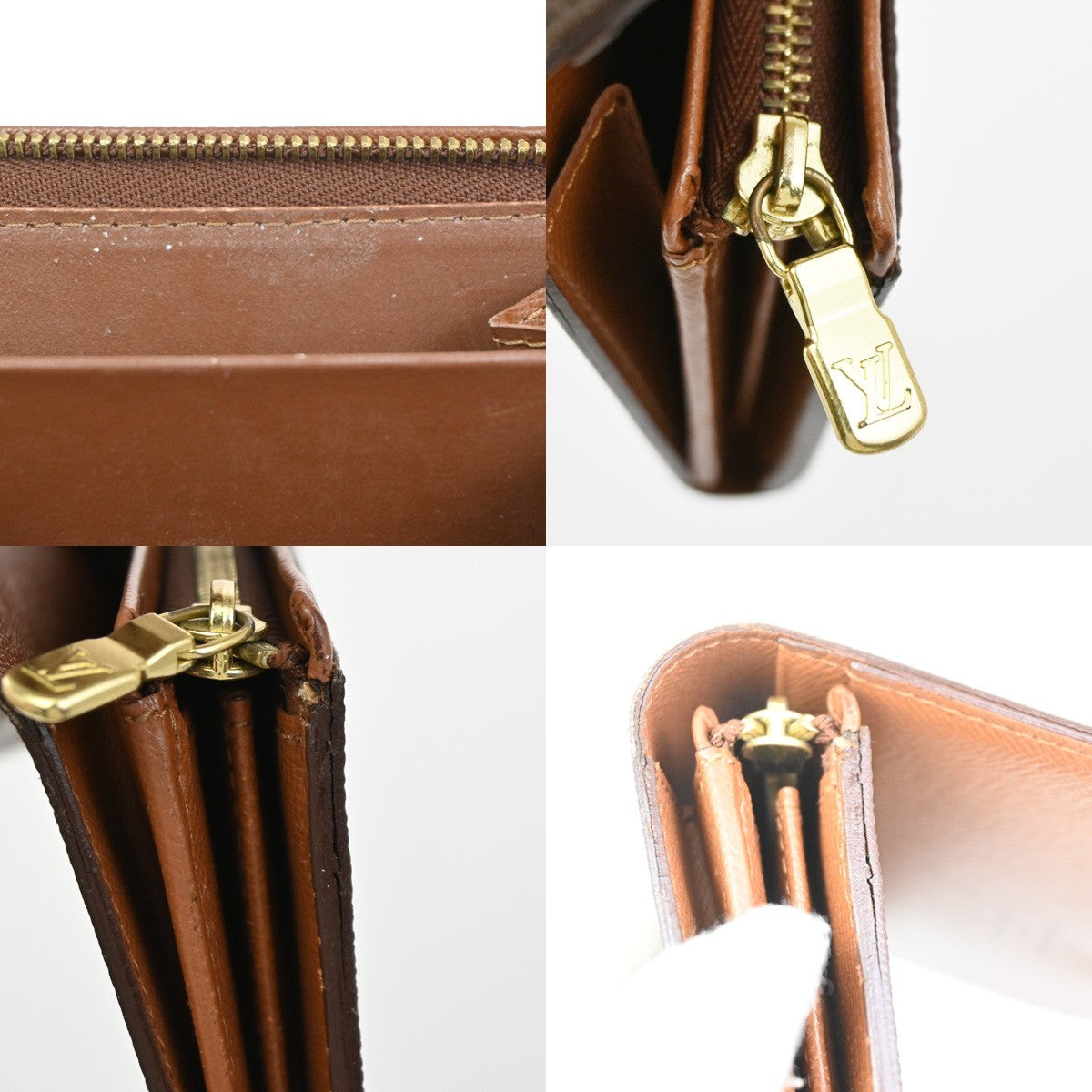 LOUIS VUITTON Porte Monnaie Billets Tresor Wallet Monogram Brown M61730 09ZA134