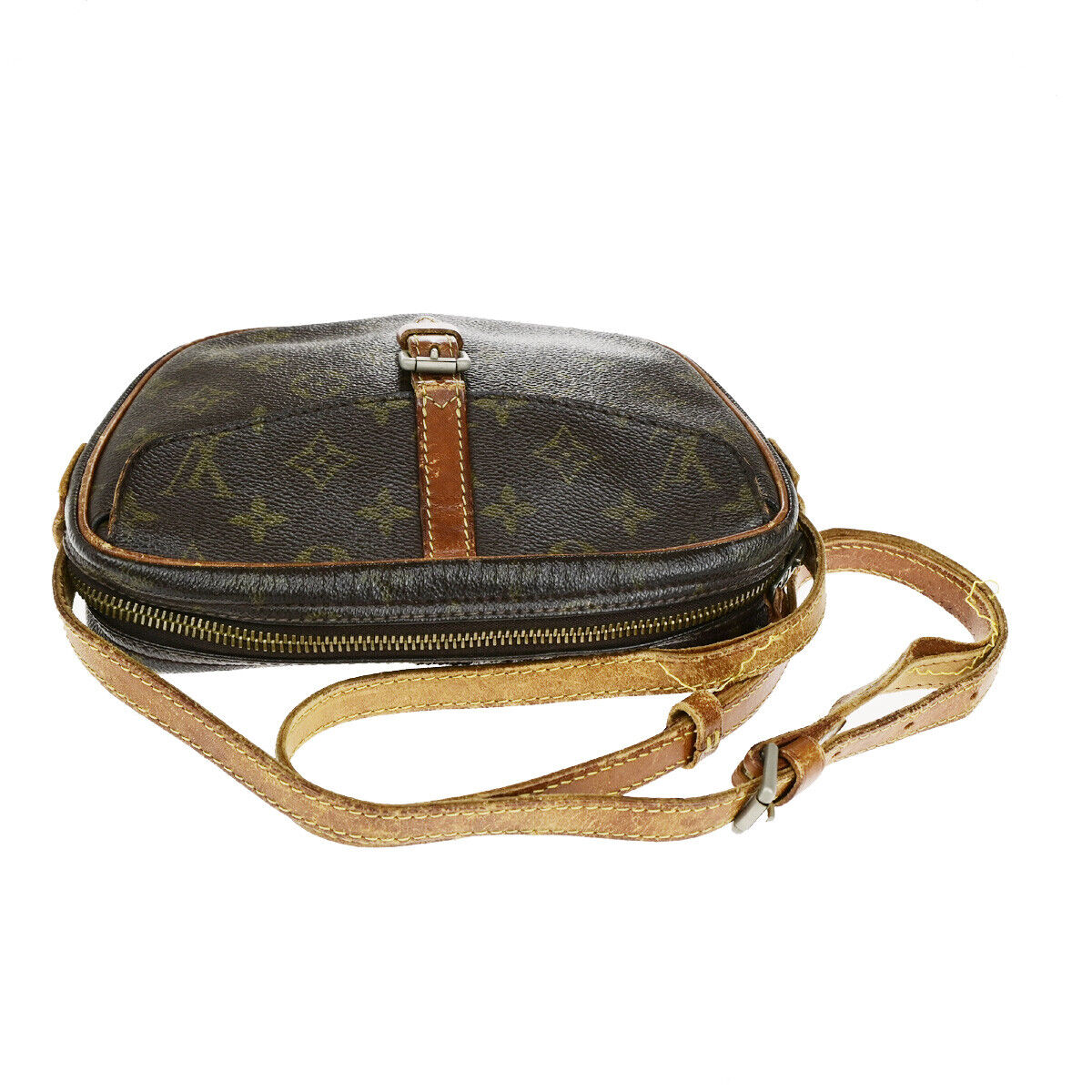 LOUIS VUITTON Jeune Fille PM Shoulder Bag Monogram Leather Brown M51227 67SJ522