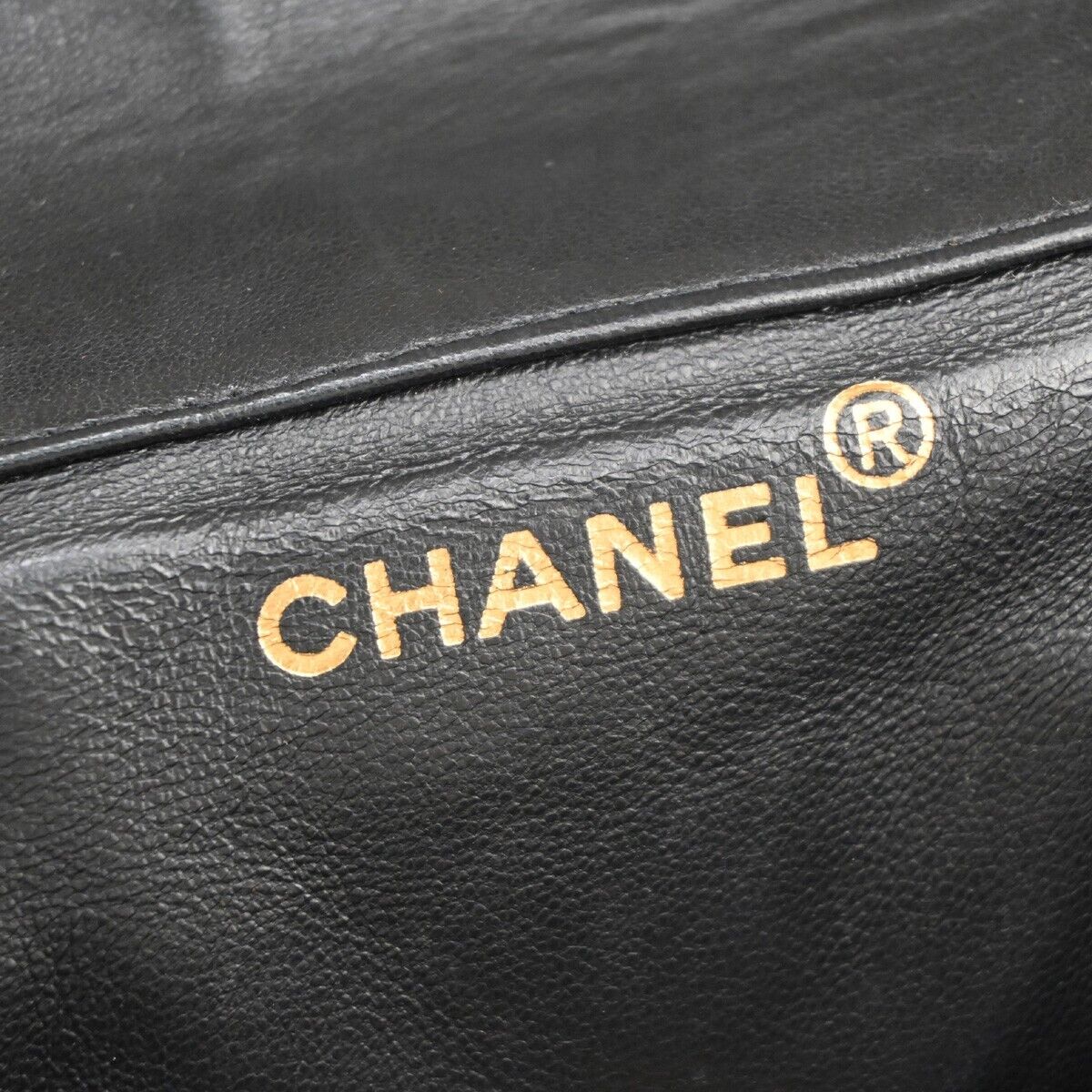 CHANEL CC Logo Matelasse Chain Backpack Bag Leather Black GHW Vintage 731RJ682