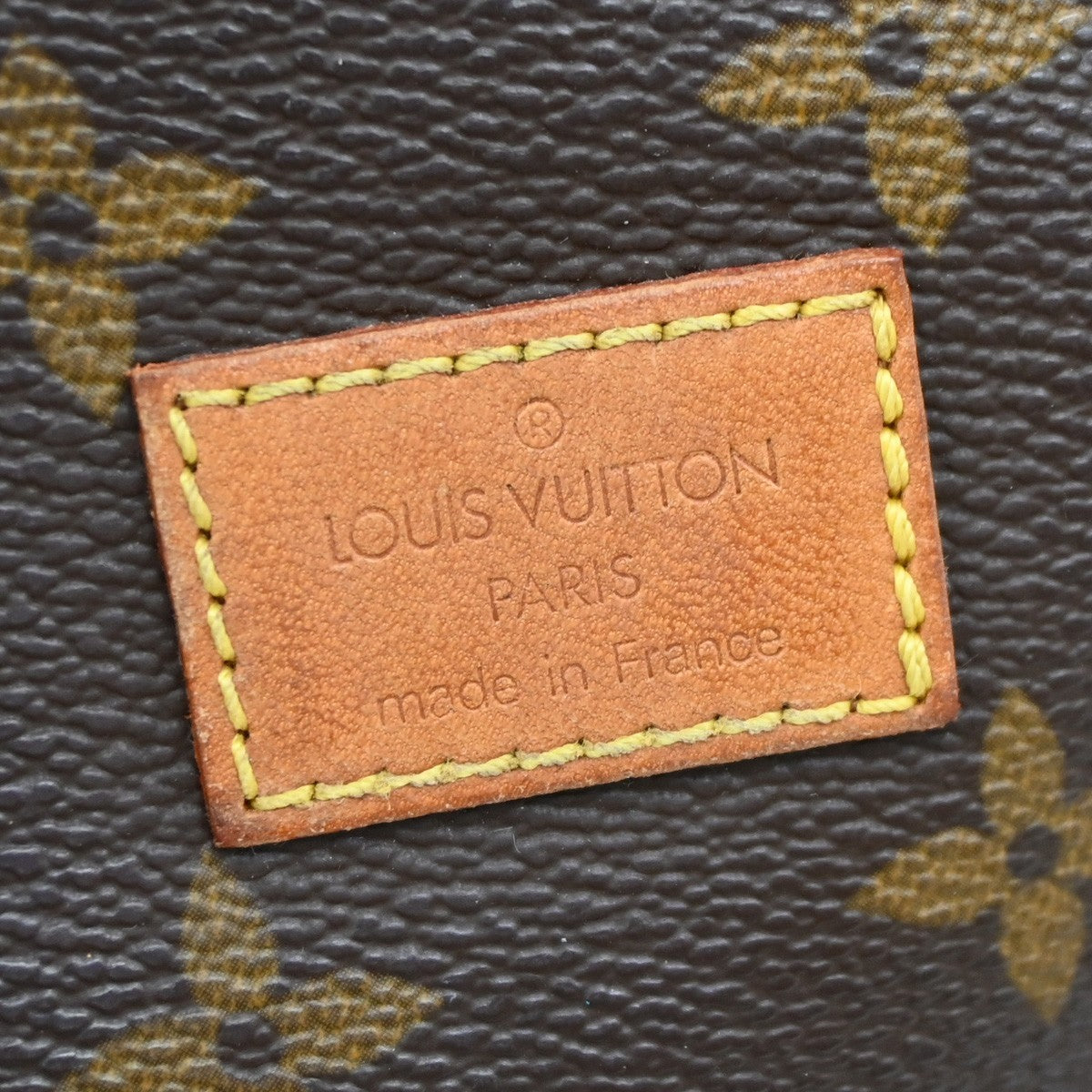 LOUIS VUITTON Logo Saumur 30 Shoulder Bag Monogram Leather Brown M42256 73DA259