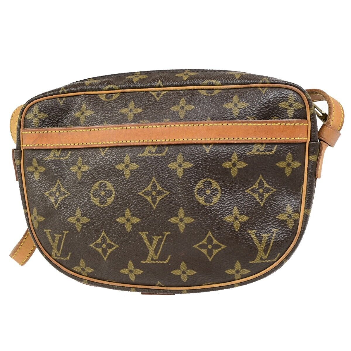 LOUIS VUITTON Jeune Fille PM Shoulder Bag Monogram Leather Brown M51227 80ED003