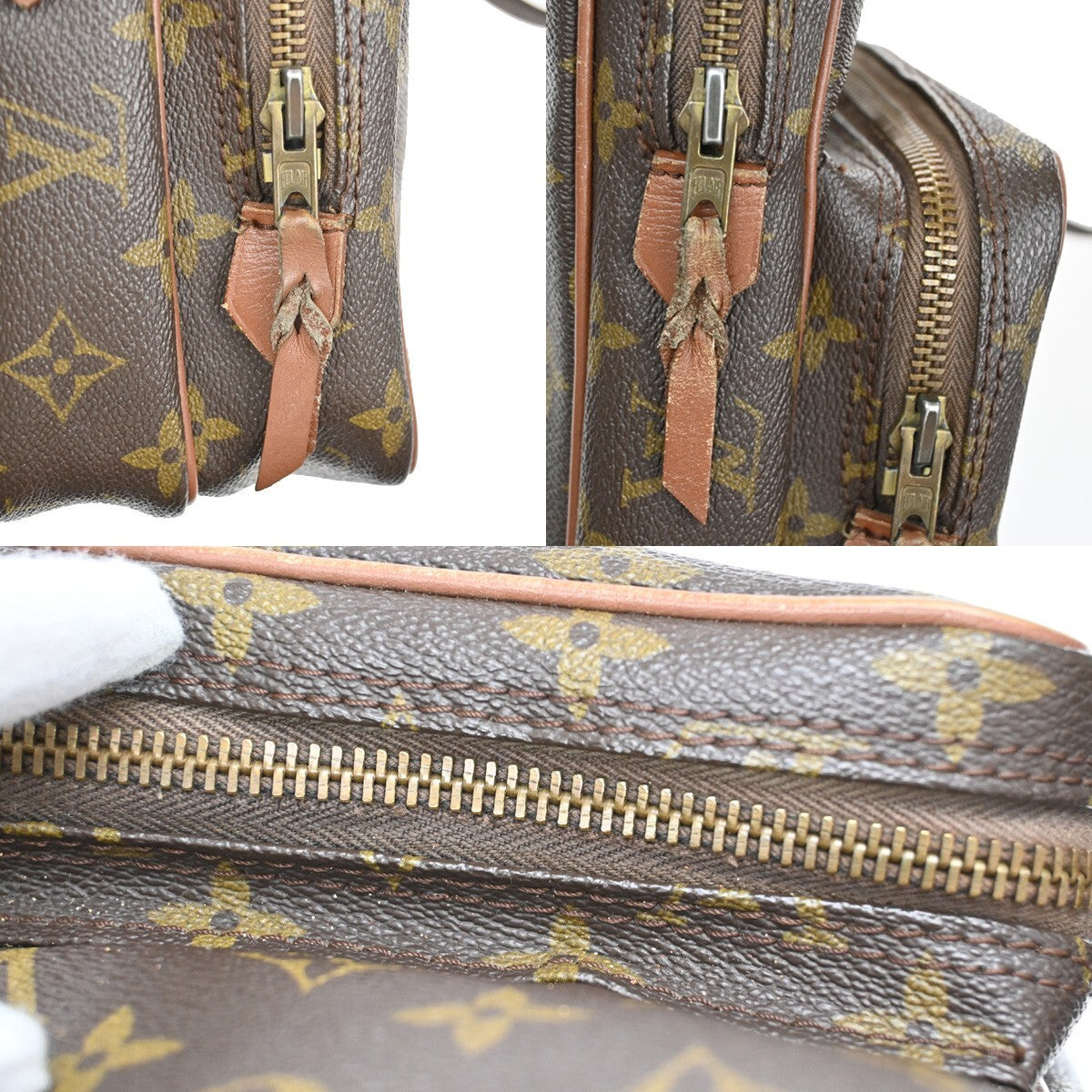 LOUIS VUITTON Mini Amazon Shoulder Bag Monogram Leather Brown M45238 36EE307