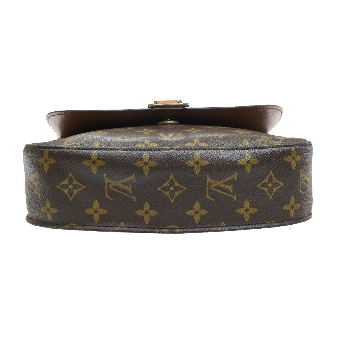 LOUIS VUITTON Saint Cloud GM Shoulder Bag Monogram Leather Brown M51242 86SA019