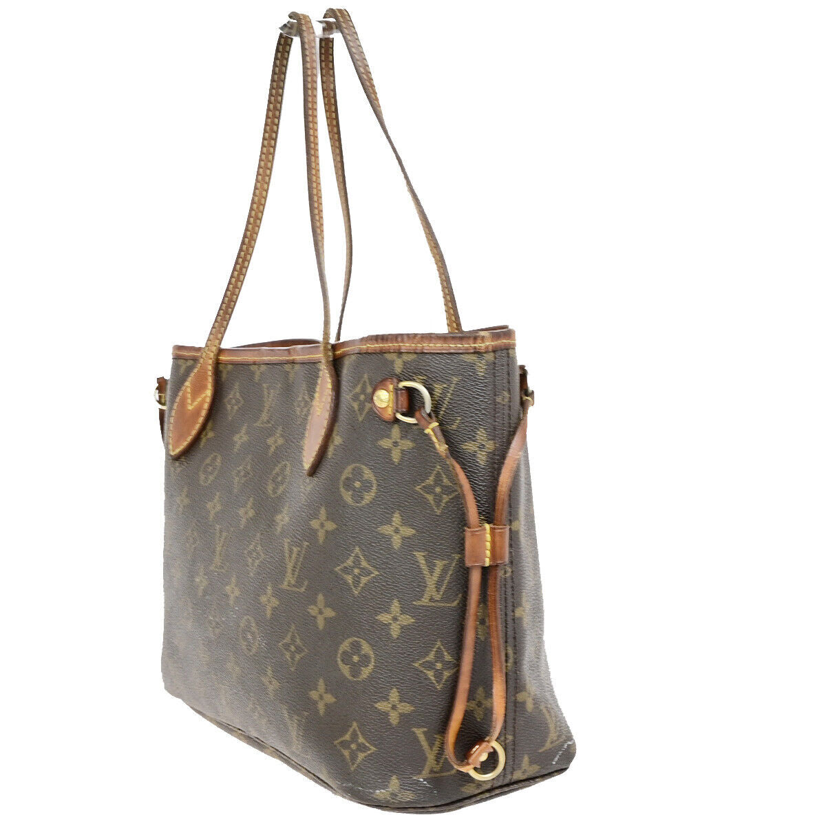 LOUIS VUITTON Neverfull PM Shoulder Tote Bag Monogram Leather BN M40155 18SJ452