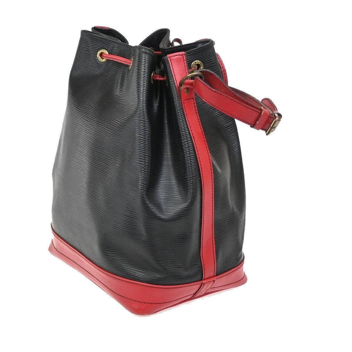 LOUIS VUITTON Noe GM Bicolor Shoulder Bag Epi Leather Black Red  M44017 32KB811