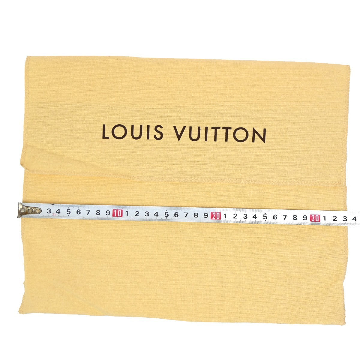 LOUIS VUITTON Logo 10 Set Dust Bag Drawstring Canvas Cotton Beige Brown 09KB864