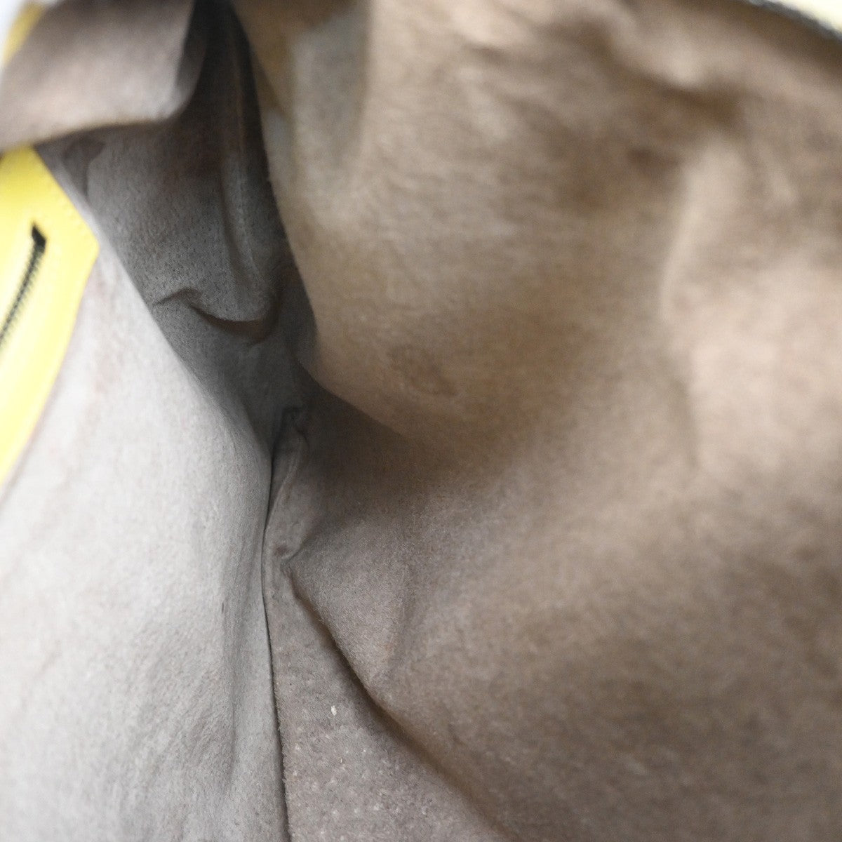 BOTTEGA VENETA Logo Intrecciato Shoulder Hand Bag Leather Yellow Italy 54MA142